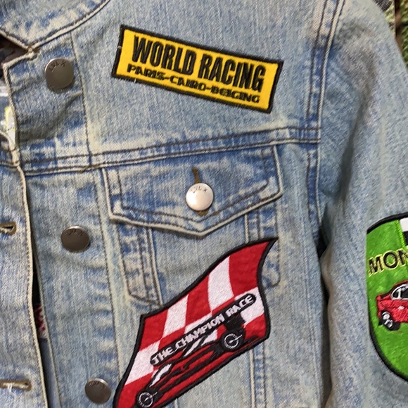 Jean jacket with car racing patches - Picture 5 of 10